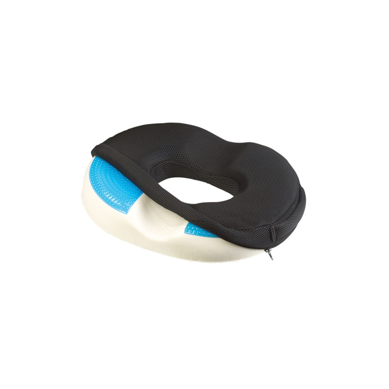 Coussin de Si/ège Orthop/édique pour h/émorro/ïdes Ergonomique Coussin Anti Escarres pour Voiture//Bureau//Maison Coussin de Chaise en Gel et Mousse /à m/émoire Coccyx Sciatique Soulager Les douleurs