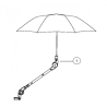 Parapluie rollator Gemino