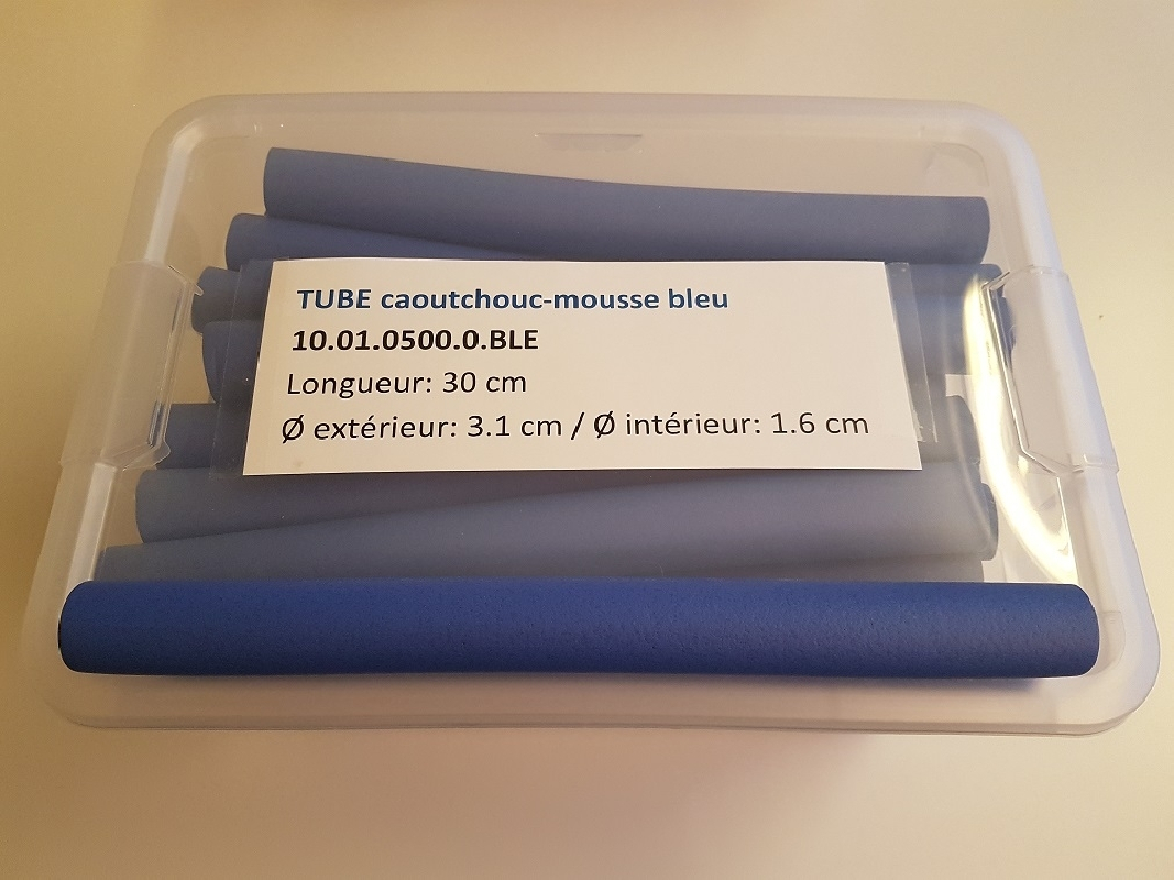 Tube mousse caoutchouc D=28x40mm (L=25m) de profil special caoutchouc  compact