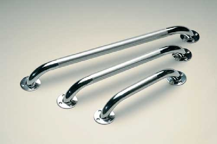 Barre d'appui chromée 800mm  antidérapante